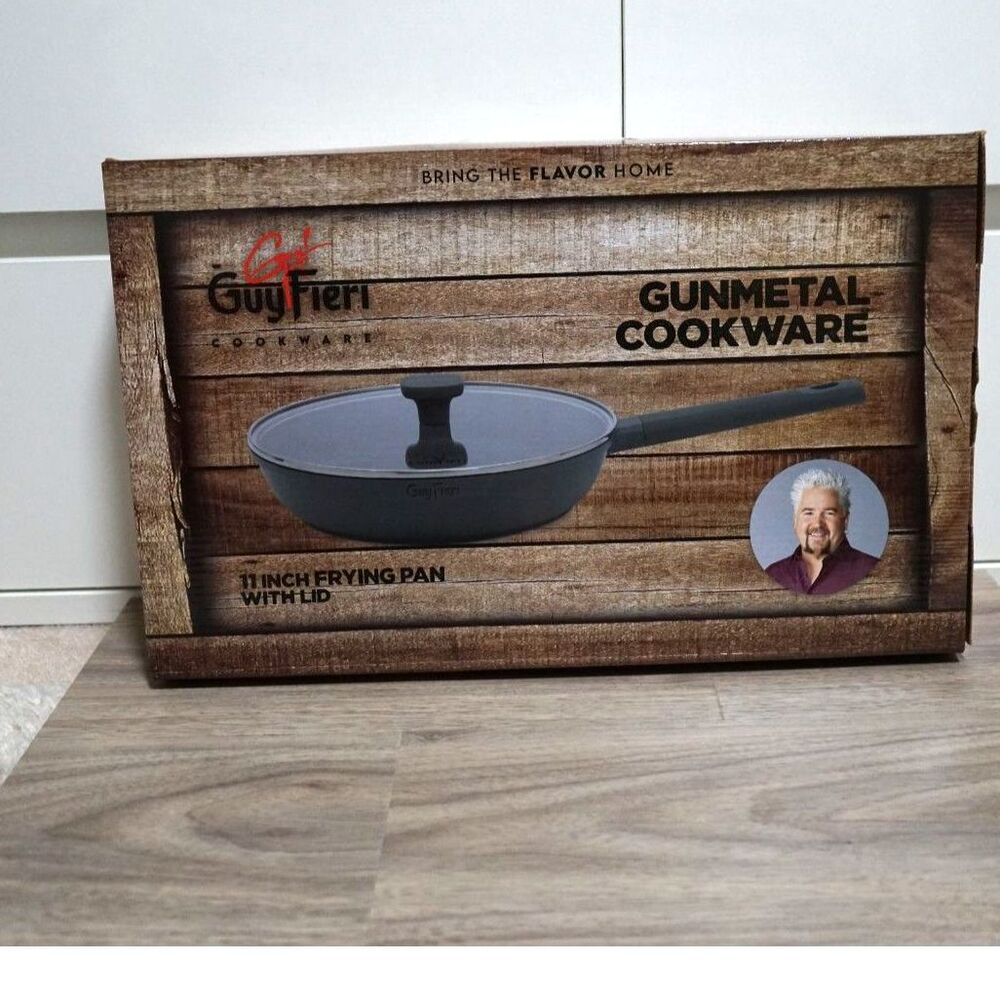 NEW! Guy Frieri Frying Pan 11 inch with Lid